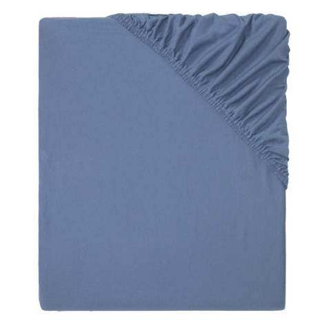 LIVARNO home Žerzejové napínací prostěradlo, 90–100 x (tmavě modrá)