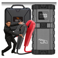 Nejvýkonnější Booster Jump Starter Startování 2500A 12V Powerbanka 65W 24000