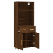 vidaXL Skříň highboard hnědý dub 69,5 x 34 x 180 cm kompozitní dřevo