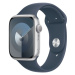 Apple Watch Series 9 45mm Stříbrný hliník s bouřkově modrým sportovním řemínkem S/M Stříbrná