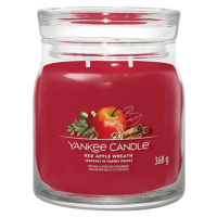 Yankee Candle Věnec z červených jablíček, Svíčka ve skleněné dóze, 368 g