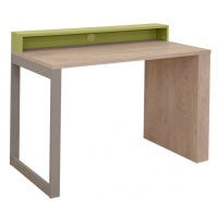 Dětský pracovní stůl KINDER  - dub premium/zelená