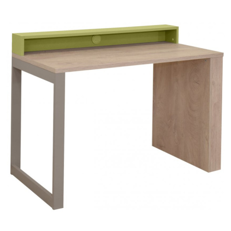 Dětský pracovní stůl KINDER  - dub premium/zelená MATIS