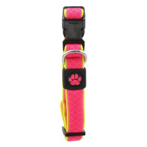Obojek Active Dog Fluffy Reflective S růžový 2x28-40cm Dog Fantasy