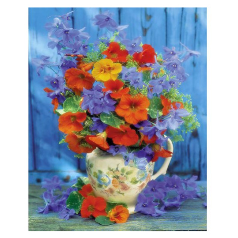 Figured ART Malování podle čísel - KYTICE VE VÁZE bez rámu 40 x 50 cm