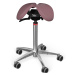 Sedlová židle SALLI Swing Barva čalounění: Syntetická kůže - starorůžová #9532, Konstrukce: chro
