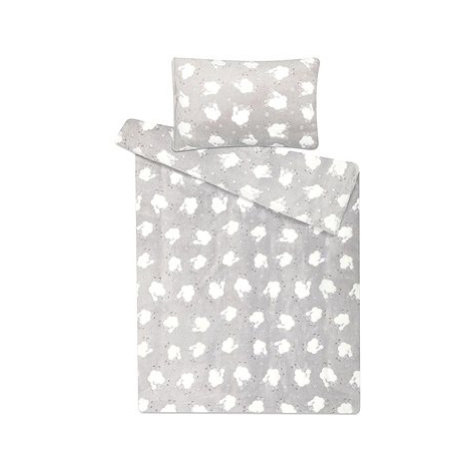 Svitap sleepwell Mikroflanel Ovečky světle šedé 90 × 135, 40 × 60 cm