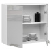 Ak furniture Závěsná kuchyňská skříňka Olivie W 80 cm bílá/metalický lesk
