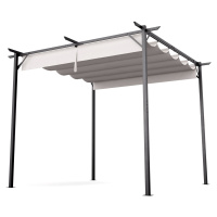 Blumfeldt Pantheon Robust, pergola, 3 x 3 m, s bočními roletami, práškově lakovaná ocel odolná v