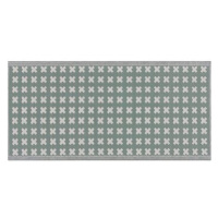 Zelený venkovní koberec s geometrickým vzorem 90 x 180 cm ROHTAK , 204619