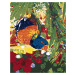 Diamantové malování - PAPOUŠEK HLAVOU DOLŮ Rozměr: 40x50 cm, Rámování: vypnuté plátno na rám