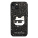 Karl Lagerfeld KLHCP14MG2CPK hard silikonové pouzdro iPhone 14 PLUS 6.7" black Glitter Choupette