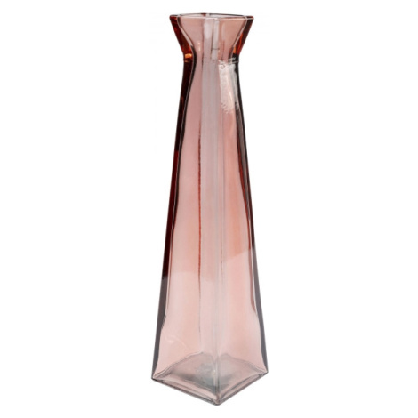KARE Design Skleněná váza Piramide Rose 55cm