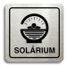 Accept Piktogram "solárium IV" (80 × 80 mm) (stříbrná tabulka - černý tisk)
