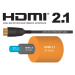 PremiumCord Ultra High Speed HDMI 2.1 optický kabel 8K@60Hz 4K@120Hz 20m zlacený