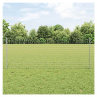 vidaXL Plot s sloupkem Stříbrná 0,8 x 10 m Ocel