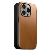 Nomad Modern Leather Folio iPhone 15 Pro english tan