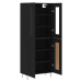 vidaXL Skříň highboard černá 69,5 x 34 x 180 cm kompozitní dřevo