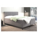 Zvýšená postel boxspring DENVER LUX, s matracemi a topperem, 140x200