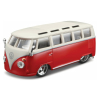 BBURAGO - 1:32 Volkswagen Van Samba Red-White