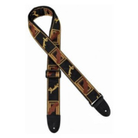 Fender Jackquard Monogrammed Strap Black / Yellow Brown