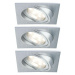 Paulmann Paulmann 92839 - SADA 3x LED/7W IP23 Koupelnové podhledové svítidlo COIN 230V