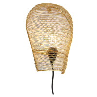 Orientální nástěnná lampa zlatá 35 cm - Nidum
