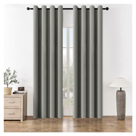 4Home Zatemňovací závěs Manila šedozelená, 150 x 250 cm