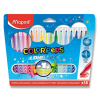 Dětské fixy MAPED Color'Peps Long Life - 18 barev