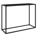 Konzolový stolek černý 100 × 35 × 75 cm tvrzené sklo