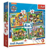 Tlapková patrola: Prázdniny 4v1 - puzzle z kategorie 15 - 60 dílků