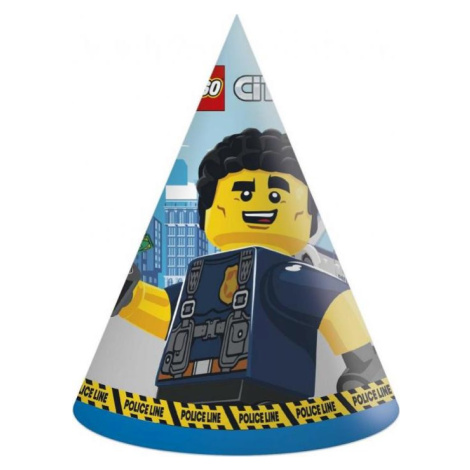 Procos Papírové čepice Lego City, 6 ks.