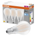 3PAK LED žárovka LED E27 A60 6,5W = 60W 806lm 4000K Neutrální 300° Filament OSRAM BASE