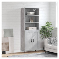 vidaXL Skříň highboard betonově šedá 69,5x34x180 cm kompozitní dřevo