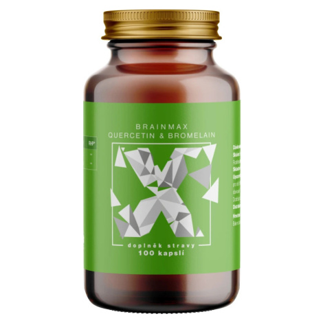 BrainMax Quercetin & Bromelain, Kvercetin a Bromelain, 100 rostlinných kapslí