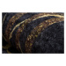 Kusový koberec Miro 51333.801 Marble black / gold 80x150 cm