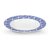German LIVIDUS Hluboký talíř / pr. 23 cm / bílá/modrá