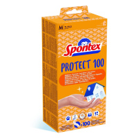 Spontex Protect jednorázové vinylové rukavice vel. M, 100 ks