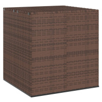 vidaXL Zahradní úložný box PE ratan 100 x 97,5 x 104 cm hnědý