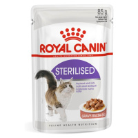 Royal Canin Sterilised Gravy - vlhké krmivo v omáčce pro sterilizované dospělé kočky 12 x 85 g