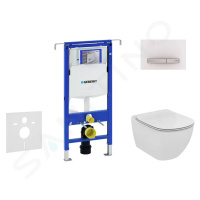Geberit 111.355.00.5 NU8 - Modul pro závěsné WC s tlačítkem Sigma50, alpská bílá + Ideal Standar