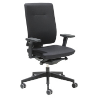 Kancelářská otočná židle XENON, čalouněné opěradlo, černá