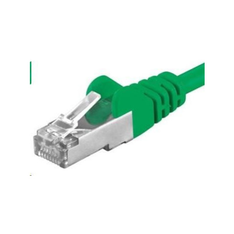 PREMIUMCORD Patch kabel CAT6a S-FTP, RJ45-RJ45, AWG 26/7 0, 25m zelená