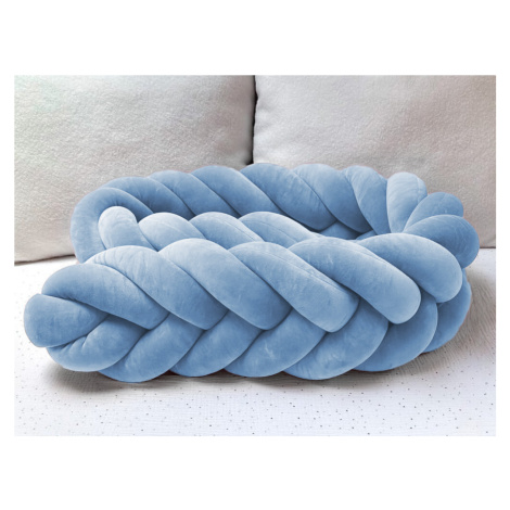 SenLove Sametový mantinel pletený do copu z 5 pramenů Zvolte barvu: Modrá, Zvolte délku: 300 cm