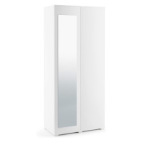 ArtPK Šatní skříň AMELIA 90 barevné provedení: Bílá se zrcadlem
