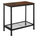 tectake 404273 odkládací stolek filton 60x30,5x60,5cm - Industriální dřevo tmavé, rustikální - I