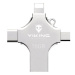 Viking USB Flash Disk 16GB 4v1 stříbrný