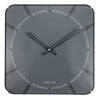 Designové nástěnné hodiny 3173 Nextime Michael Dome Grey 35cm