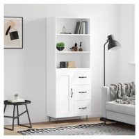 vidaXL Skříň highboard bílá 69,5 x 34 x 180 cm kompozitní dřevo