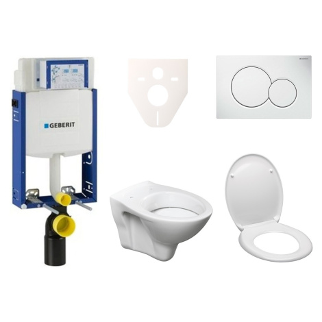 Cenově zvýhodněný závěsný WC set Geberit k zazdění + WC S-Line S-line Pro 110.302.00.5ND2